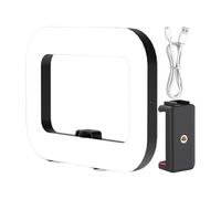 Stabilisateur de lumière annulaire pour téléphone - Kit vidéo LED portable | Outil d'enregistrement de selfie Vlogging - Dispositif d'éclairage intégré Poignée de batterie 8000mAh pour smartphone, app
