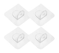 Stabilisateur de parc - Lot de 4 clips de fixation à ventouse blancs, base de clôture de sécurité pour tout-petits, support polyvalent pour bébés, garçons et filles