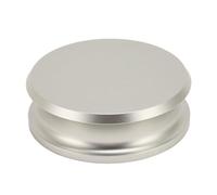 Stabilisateur de Plateau pour Platine, Poids stabilisateur Professionnel en Alliage d’Aluminium pour vinyles HiFi avec Patin inférieur en Silicone, Pinces de 253 g pour platines à (Argent)