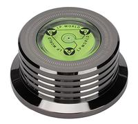 Stabilisateur de Poids d'enregistrement, Pince de Disque de Platine en Aluminium, Pince d'enregistrement avec nivellement à Bulles, stabilisateur de Disque de Platine pour (Noir Brillant)