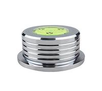 Stabilisateur de poids d'enregistrement pour lecteur de vinyle, pince à disque LP avec détection de niveau à bulle de 50 Hz, détection de vitesse en alliage d'aluminium, réduction des vibrations