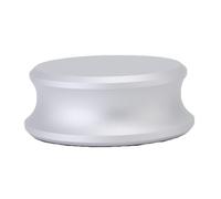 Stabilisateur de Poids Record avec Coussinet de Protection Souple.Réducteur de Vibrations adapté aux platines vinyles Preffair LP.Accessoire de Support à Pince pour lecteurs de (Silver)