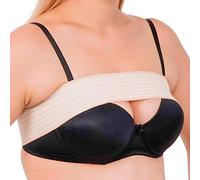 Stabilisateur de poitrine post-chirurgie et bande de compression, augmentation et réduction de la poitrine, sangle de soutien, taille unique (beige)