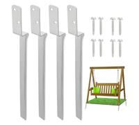 Stabilisateur de poteau de clôture, pic robuste, supports de poteau de clôture 50,5 x 4 cm pour art moderne, fournitures professionnelles, kit de réparation quotidienne, accessoire de maison moderne