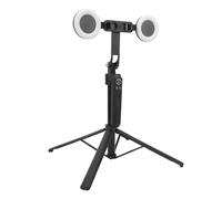 Stabilisateur de Suivi du Visage, Télécommande, Lumières de Remplissage, Différentes Tailles de Téléphone, Alliage D'aluminium ABS, pour la stabilité dans Le Streaming en