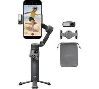 Stabilisateur de téléphone à 3 axes - DEBSY - Osmo Mobile 7P - Suivi natif - Éclairage intégré - Barre d'extension
