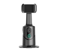 Stabilisateur De Téléphone AI Rotation À 360 °, Tracker De Visage AI, 8,2x8,2x13cm, Stabilisateur De du Visage AL, Support De Téléphone Automatique, Rotation À 360 °, pour Le Streaming en