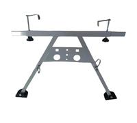 Stabilisateur d'échelle de toit - Support base d'extension avec pieds en caoutchouc | Attachement du support réglable pour la sécurité, lourde charge acier à chargement