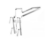 Stabilisateur d'Échelle en V, Écarteur de Mur pour Tous Types d'Échelles, Aluminium Léger (Argent), Installation Sans Outil, Nettoyage de Toit et Gouttière, Capacité de Charge 150 kg