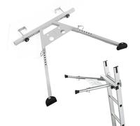 Stabilisateur d'échelle réglable avec capacité de charge de 172,4 kg, base en caoutchouc antidérapant robuste, parfait pour la stabilité du toit et des gouttières, accessoire de sécurité essentiel