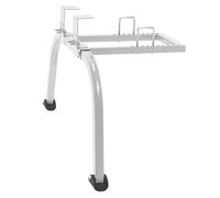 Stabilisateur d'Escalier Professionnel en Acier, Poignée Réglable, Extension pour Peinture, Nettoyage de Gouttières et Montage au Plafond, Gris-Argent