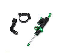 Stabilisateur Direction Universel pour BMW pour R1200GS LC R 1200 GS 2013-2017 Kit De Support D'amortisseur Direction Moto en Alliage D'aluminium Anti-Vibrations(Black and Green)