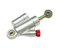 Stabilisateur Direction Universel pour CRF150R CRF 150 R 150R Amortisseur De Direction Universel CNC Court Et Réglable pour Motocross Tout-Terrain Anti-Vibrations(Silver)