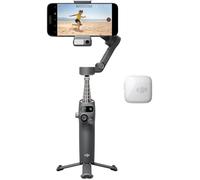 Stabilisateur DJI Osmo Mobile 7P + Mic Mini TX Blanc Arctique, 3 Axes, Suivi et Éclairage