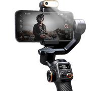 Stabilisateur gimbal pour téléphone, stabilisation sur 3 axes, rotation à 360°, grand écran OLED, noir