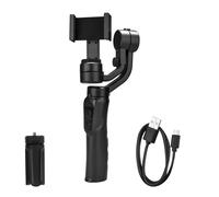 Avizar Stabilisateur Gimbal Smartphone 3 Axes Poignée Trépied Bluetooth Lemonda F6 Noir