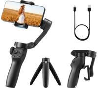 Stabilisateur Gimbal VEVOR pour smartphone, stabilisation 3 axes, avec suivi visage/objet, trépied, stabilisateur portable et pliable à main pour l'enregistrement vidéo, DC 3,5-4,2V