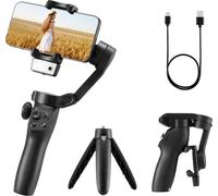 VEVOR Stabilisateur pour Smartphone Téléphone Intelligent Cardan 3 Axes Suivi IA