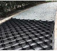 Stabilisateur Gravier Gazon Dalle Stabilisatrice Tapis de stabilisation de sol géogrille 1 m, 5 m, 10 m, grille de gravier en PEHD, pour pentes raides extérieures, paysage, grilles de stabilisation de