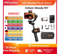 Stabilisateur hohem iSteady M7 pour smartphone, avec lumière d'appoint magnétique AI CCT/RGB, compatible iPhone et Android
