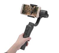 Stabilisateur Portatif Anti-secousses à Trois Axes avec Panorama à 330°, Interrupteur à Poignée et Autonomie de 12 Heures pour Une Prise de Vue Multifonctionnelle