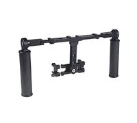 Stabilisateur portatif vidéo cage vidéo avec poignée en fibre de carbone 1/4 3/8 fileté pour monter des chaussures froides