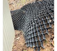 Stabilisateur pour sol incliné, grille de gravier de 5,1 cm de profondeur pour renforcement de mur de soutènement, tissu en maille robuste pour applications de pierre et de gravier