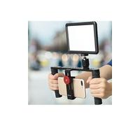 Stabilisateur PULUZ en alliage d'aluminium double poignée portatif Fixation