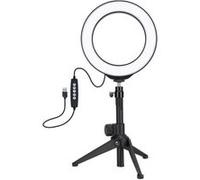 Stabilisateur PKT3048B ABS LED Lumière d'Appoint avec Trépied pour Diffusion en Direct Photographie