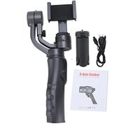 Stabilisateur Smartphone 3 Axes Portable Noir, Gyroscope Anti - Tremblement, Compatible 7 Pouces et Moins - Suivi Intelligent Visage, Modes Plein Verrouillage, Live et Vlog