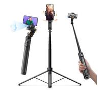 Stabilisateur Smartphone, Rollei Gimbal Trepied Suivi Automatique du Visage Rotatif 360 Perche Selfie 45~156cm avec Télécommande Compatible pour iPhone/Android, Gimbal-Smartphone-Stabilisateur-Trepied