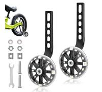 Stabilisateur Velo Enfant, Auxiliaire Roue Bicyclette, Roulette Velo Universelle pour Vélos 12-20 Pouces, Roues D'entraînement Réglables pour Enfants Roue Auxiliaire pour 12 14 16 18 20 Pouces Vélo