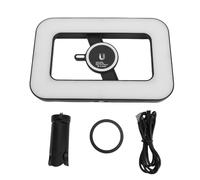 Stabilisateur Vidéo Smartphone avec Lumière RGB 2500-6500K, Large Gamme de Couleurs 0-359° - Contrôle Lumineux Ajustable, Batterie Longue Durée, pour Vidéo et Photographie Mo