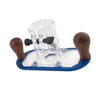 Stabilisateurs de base en acrylique transparent pour défonceuses de 65 mm, cadre en aluminium massif et poignée en bois pour améliorer le contrôle, accessoires de table de routeur professionnels