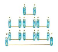 Stabilisateurs Smokey pour clavier à vis V2, Transparent, plaqué or jaune, avec un Design spécial, pas de chute de fil