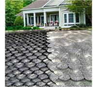 Stabilisation d'allée pour allées de stationnement Gars5 x 7 m Système de renforcement du sol pour sol béton gazon