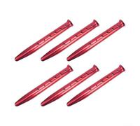 Stabilité de la tente n'importe où, notre lot de piquets en aluminium en forme de U est essentiel pour tout amateur de plein air (rouge)