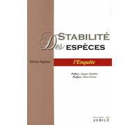Stabilité des espèces Enquête interdisciplinaire