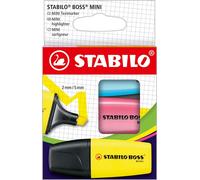 STABILO 07/3-2-01 Surligneur STABILO BOSS MINI, étui carton de 3 pièces