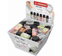 STABILO 07/50-11-1 Surligneur STABILO BOSS MINI Naturevibes, présentoir de 50 paniers