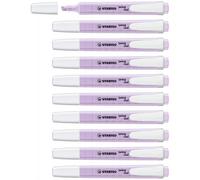 Stabilo 275 / 155-8 - Surligneur Stabilo Swing Cool Pastel - Glycine - Pack De 10 Pcs