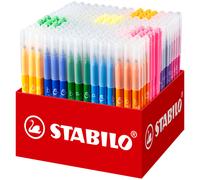 STABILO Trio A-Z - Feutre de coloriage - Schoolpack x 240 feutres pointe moyenne - 12 couleurs assorties