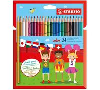 STABILO Crayons de couleur color - Étui carton x 24