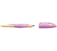 STABILO® 5011/7-41 Stylo scolaire ergonomique EASYbirdy® Pastel Edition - M, rose pâle/abricot, pour gauchers
