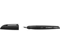 STABILO 5031/11-41 Stylo scolaire EASYbuddy® Twilight Sky - plume M, noir/noir, cartouche standard incluse