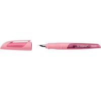 STABILO® 5033/39-41 Stylo scolaire EASYbuddy® - plume gaucher L, rouge rosé, cartouche standard incluse