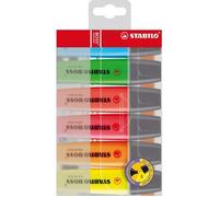 STABILO Surligneur BOSS ORIGINAL 70/6 - pointe biseautée 2/5 mm - 6 pcs coloris assortis