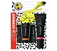 STABILO 76/4 Surligneur STABILO Shine, étui carton de 4 pièces