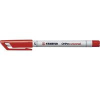 Stabilo® 851/40 Stylo pour films OHPen universal superfin, soluble dans l'eau, rouge