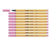 Stabilo 88/29 - Stylo Fineliner Point 88 - Rose - Paquet De 10 Pcs